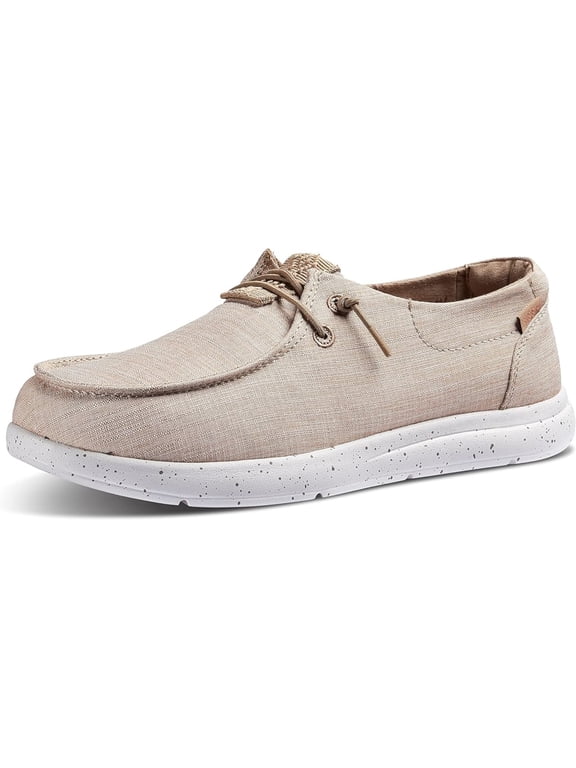 Womens Beige Marled Stretch Laces Padded Breathable Arch Support Cushion Coast Round Toe Wedge Slip On Sneakers Shoes 10