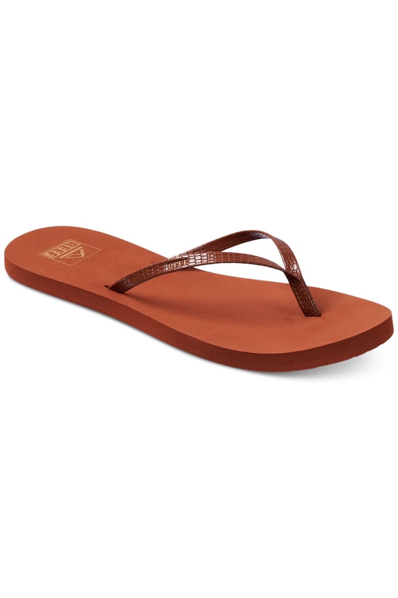 Womens Brown Padded Bliss Nights Open Toe Slip On Flip Flop Sandal 9