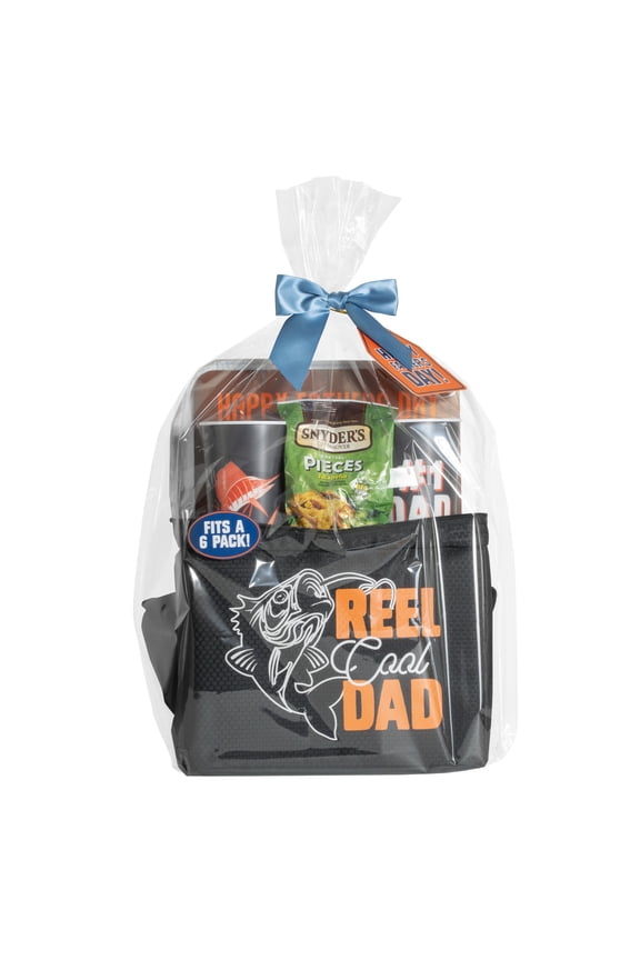 Reel Cool Dad Soft Cooler Gift Set with Snacks for Father's Day