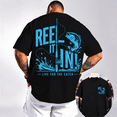 thumbnail image 1 of REEL IT IN Fishing Shirt for Men, Live for the Catch Bass Fishing Graphic Tee, Fisherman Gift for Dad Husband Grandpa, Angler T-Shirt, Lake Life Boat Life Outdoor Fishing Lover Gift, 1 of 8