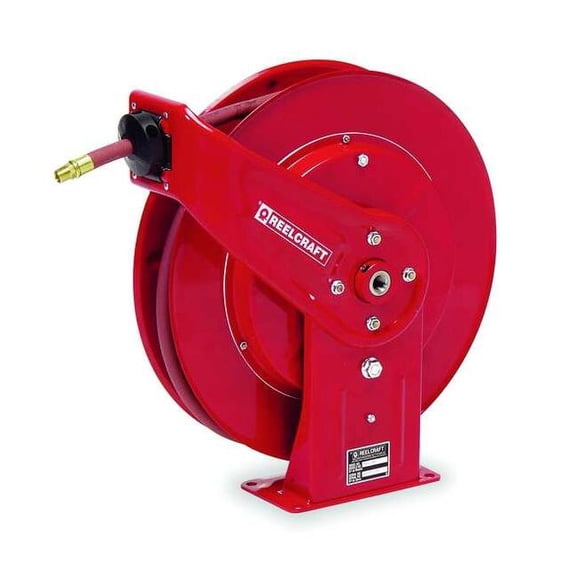REELCRAFT 7450 OHP 1/4" x 50 ft. Spring Return Hose Reel with Hose 5000 psi