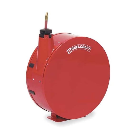 REELCRAFT 7670 ELP 3/8" x 70 ft. Spring Return Hose Reel, Max 300 psi, w/Hose