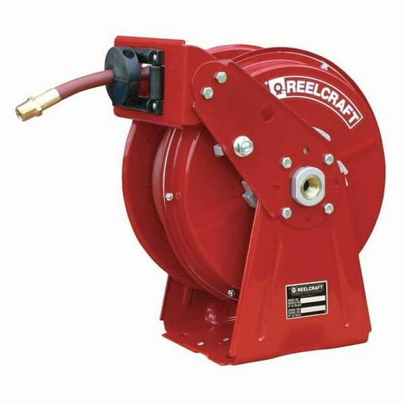 REELCRAFT DP5835 OLP 1/2" x 35 ft. Spring Return Hose Reel, Max 300 psi, w/Hose
