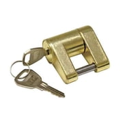 REESE 7006600 Trailer Coupler Lock, Brass, REESE TOWPOWER