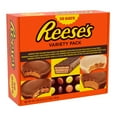 thumbnail image 1 of REESE'S, Assorted Milk Chocolate White Creme Peanut Butter Candy, Individually Wrapped Gift, 44.1 oz, Bulk Variety Box (30 Pieces), 1 of 6