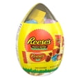 thumbnail image 1 of REESE'S, Assorted Milk Chocolate White Creme Peanut Butter Treats, Easter Candy, 4.2 oz, Plastic Egg, 1 of 6