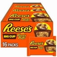 thumbnail image 1 of REESE'S Big Cup Milk Chocolate Peanut Butter Cups Stuffed with REESE'S PUFFS Cereal, 1.2 oz, 16 Count, 1 of 5
