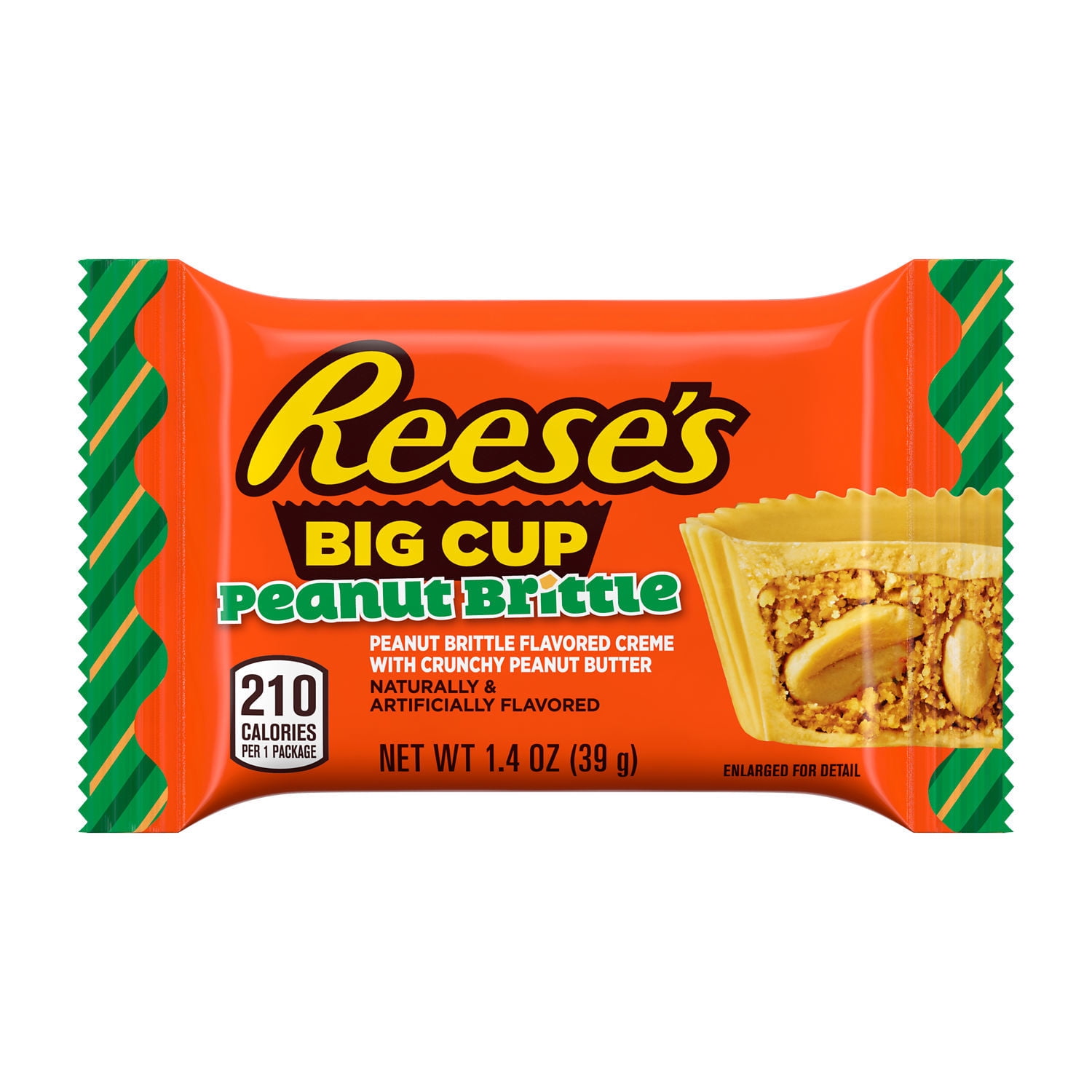 REESE'S, Big Cup Peanut Brittle Flavor Creme Crunchy Peanut Butter Cups