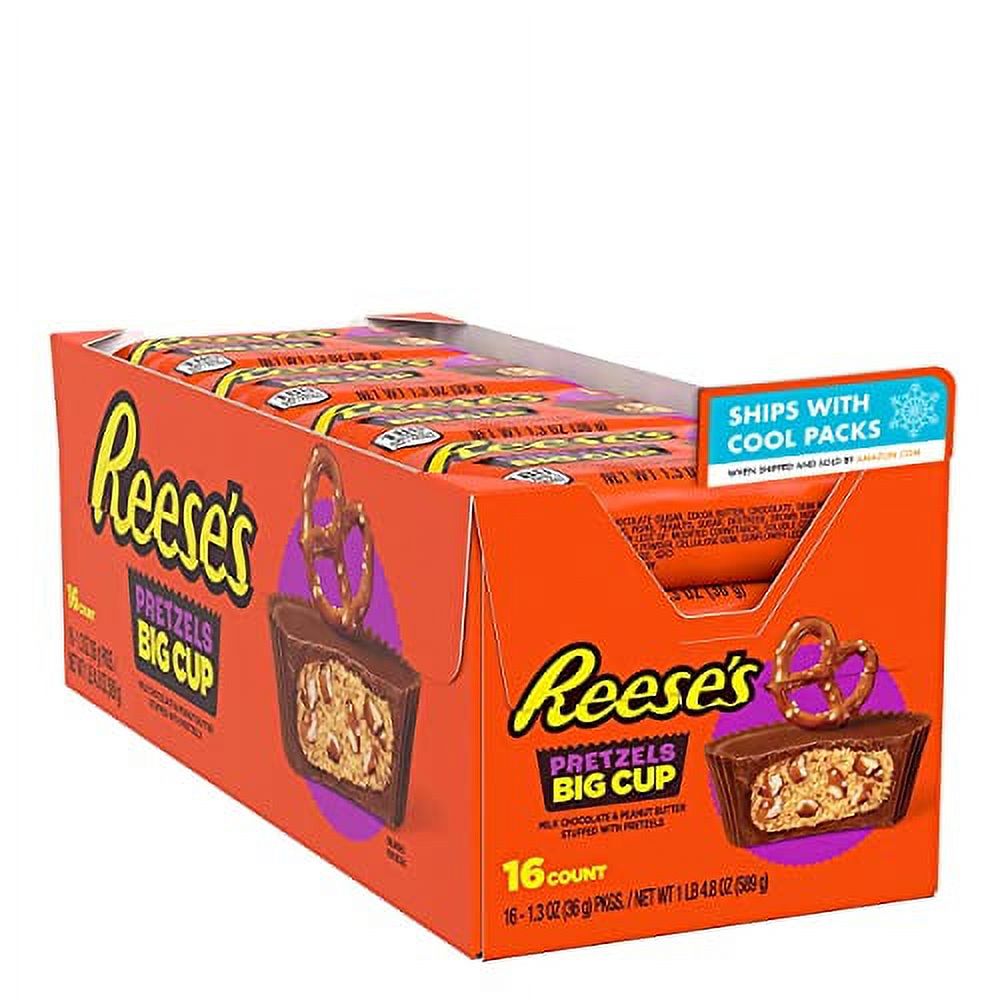 REESE'S Big Cup Stuffed with Pretzels Milk Chocolate Peanut Butter Cups