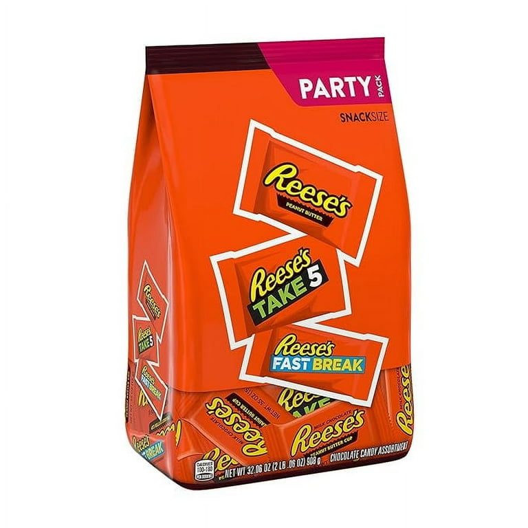 Milk Chocolate Peanut Butter Assortment Snack Size Candy, Individually Wrapped, 32.06 oz Bag Milk Chocolate Peanut Butter Assortment Snack Size Candy, Individually Wrapped, 32.06 oz Bag