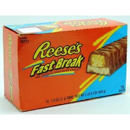 REESE'S FAST BREAK Candy Bar (1.8-Ounce, Pack of 18) @
