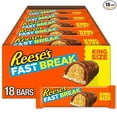 thumbnail image 1 of REESE'S FAST BREAK Peanut Butter Nougat King Size, Candy Bars, 3.5 oz (18 Count), 1 of 1