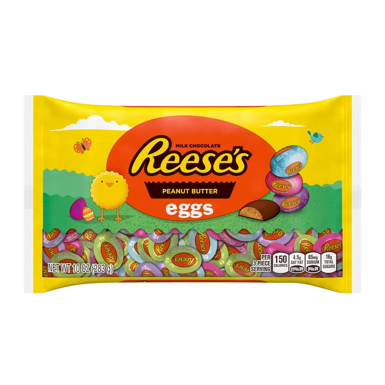 REESE S Milk Chocolate Peanut Butter Eggs Candy Easter 10 oz