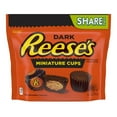 thumbnail image 1 of REESE'S, Miniatures Dark Chocolate Peanut Butter Cups Candy, Individually Wrapped, Gluten Free, 10.2 oz, Share Pack, 1 of 2