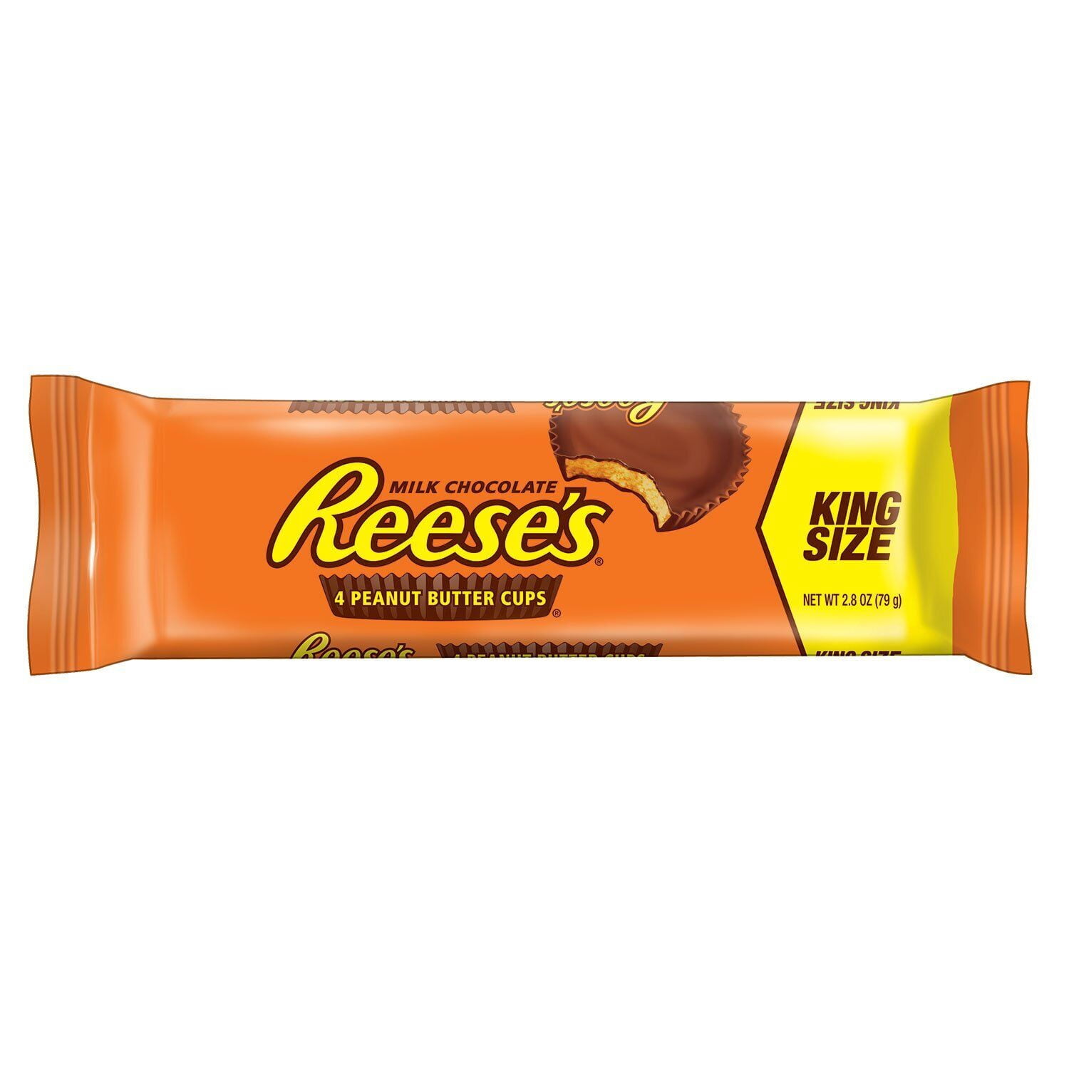 REESE'S Peanut Butter Cups, Chocolate Candy, King Size (Pack of 24