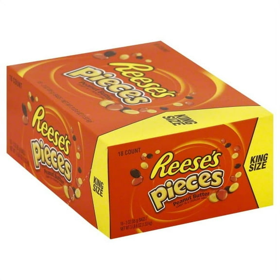 REESE'S Pieces Peanut Butter Candy (Pack of 18)