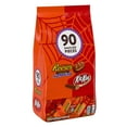 thumbnail image 1 of REESE'S and KIT KAT, Milk Chocolate Assortment Snack Size Candy, Halloween, 49 oz, Bulk Bag, 90 Pieces, 1 of 6