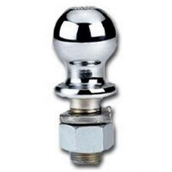 Reese Towpower Hitch Ball 74013 Standard - Chrome, 1.875 In. Diameter, 0.75 In. Shank