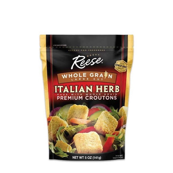 Reese Whole Grain Croutons, Italian Herb, 5 Oz.