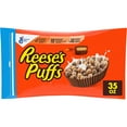 thumbnail image 1 of REESE'S PUFFS Breakfast Cereal, Chocolatey Peanut Butter Cereal Bag, 35 oz, 1 of 13