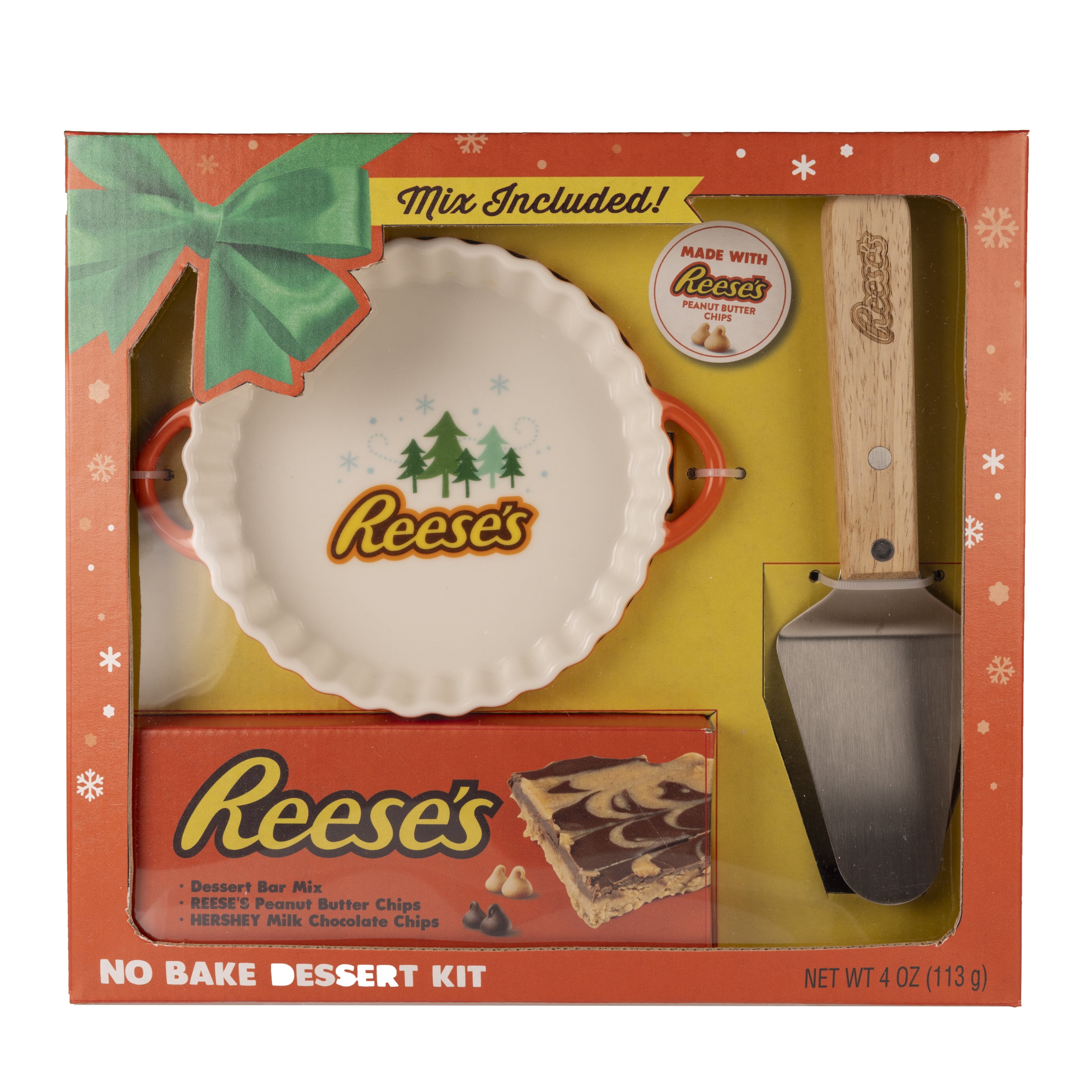 Reese's No Bake Dessert Kit with Ceramic Dish and Peanut Butter Bar Mix
