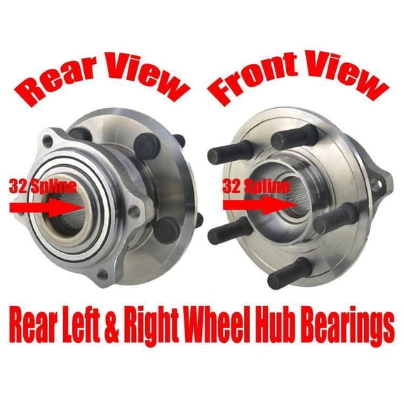 REF# 4779572AA Wheel Hub Bearings for Chrysler 300 10-14 Torque Tested 2pc