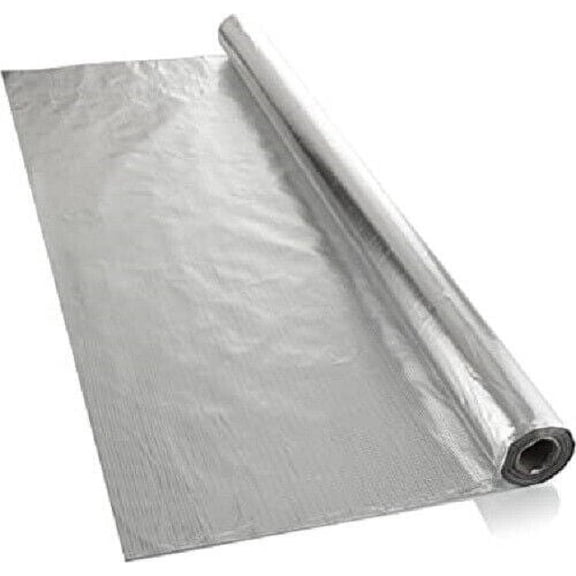 REFLECTIVE MYLAR FILM 3x200 INSULATION ROLL HYDROPONIC WALL GROW ROOM COVERING