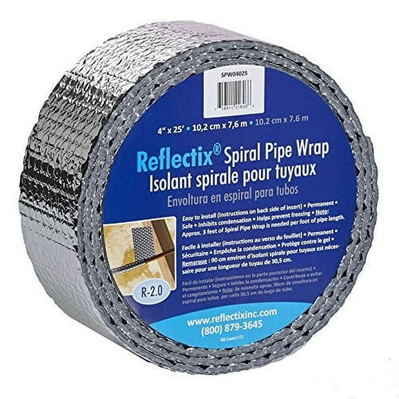 REFLECTIX INC SPW0402512 4"x25' Spiral Pipe Wrap