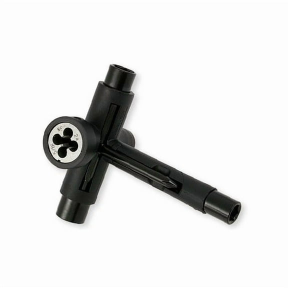 REFLEX THREADER SKATE UTILI TOOL All in one for Skateboard Longboard BLACK