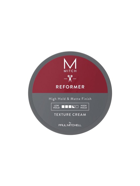 by Paul Mitchell Reformer Texture Cream for Men, High Hold, Matte Finish, For All Hair Types, Especially Fine to Medium Hair, 3 oz.