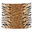 thumbnail image 1 of REFRED Leopard Tiger Jaguar Abstract Orange Black Jungle Bengal Cat Strip Wall Art Hanging Tapestry Home Decor for Living Room Bedroom Dorm 51x60 inch, 1 of 2