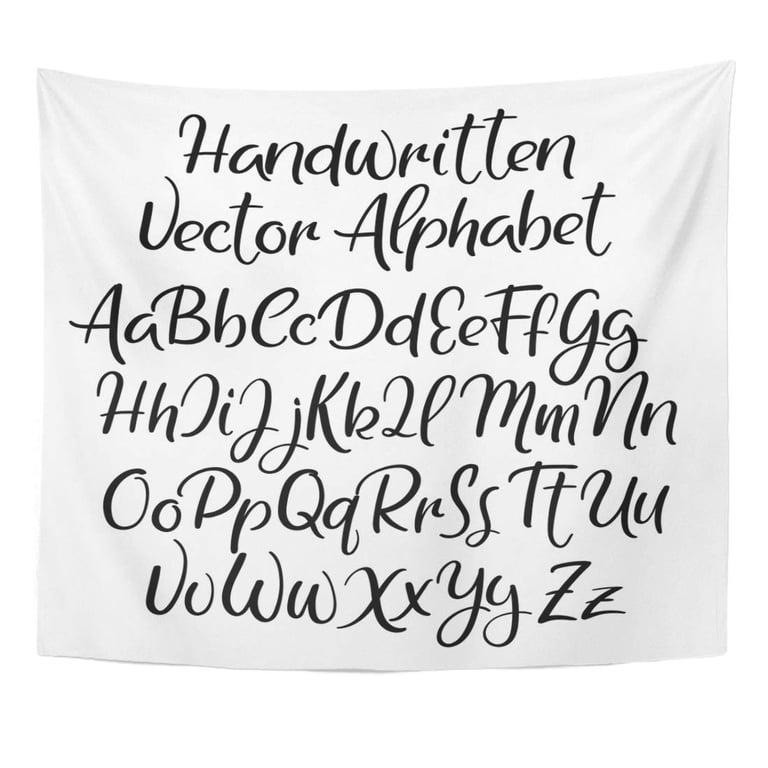 Lowercase Lettering Calligraphy Alphabet Lowercase