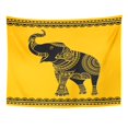 thumbnail image 1 of REFRED Pattern Ornate Elephant Ideal Ethnic Tattoo Yoga Thai Spirituality Boho Mandala Wall Art Hanging Tapestry Home Decor for Living Room Bedroom Dorm 60x80 inch, 1 of 1