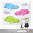 thumbnail image 1 of REFRED Retro Car Cute Simple Old Bug Automobile Classic Auto Wall Art Hanging Tapestry Home Decor for Living Room Bedroom Dorm 51x60 inch, 1 of 1