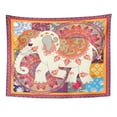 thumbnail image 1 of REFRED Vintage with Cute Cartoon Elephant Flower Mandala and Paisley in Patchwork Wall Art Hanging Tapestry Home Decor for Living Room Bedroom Dorm 51x60 inch, 1 of 2