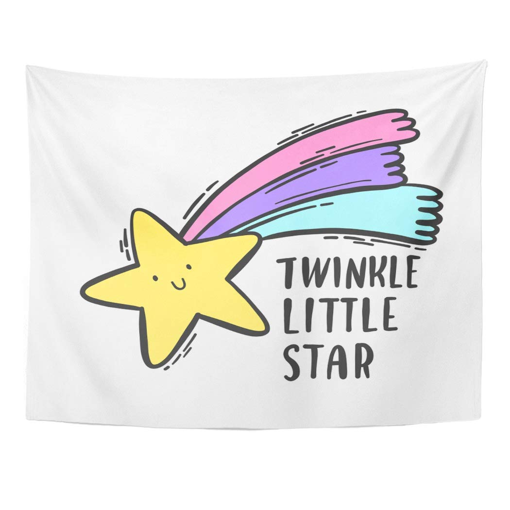 REFRED Yellow Smile Cute Colorful Doodle Twinkle Little Star Lettering ...