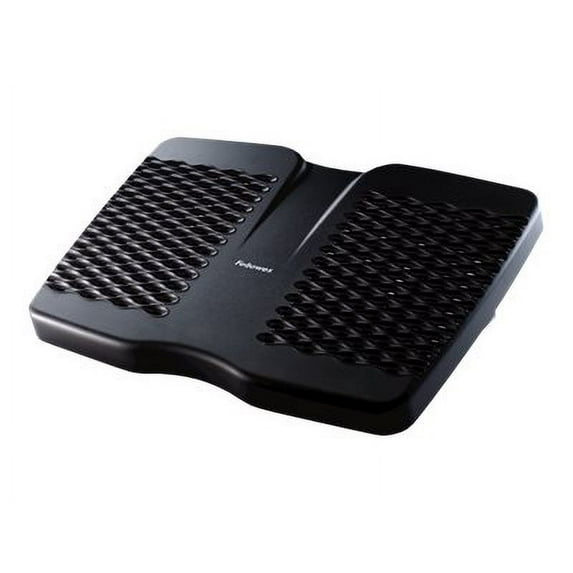 Fellowes Refresh™ Foot Support - Ventilation, Adjustable Angle, Adjustable Height, Massage, Comfortable, Pressure Reliever, Foot Arch Support - 17.8" x 13" x 3.8" - Charcoal