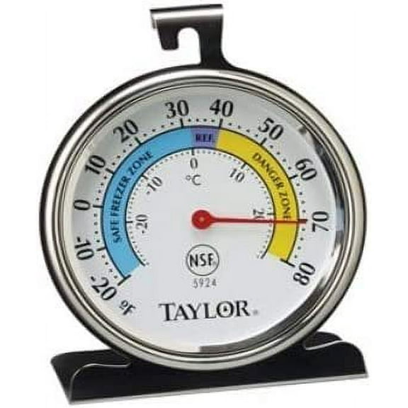 Taylor Refrigerator Thermometer 5924 - Multicolor - For Refrigerators, RV Thermostats