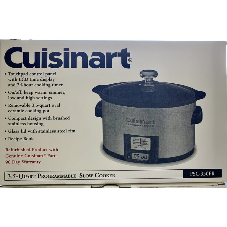 3.5 Qt. Brushed Stainless Programmable Slow Cooker 3.5 Qt. Brushed Stainless Programmable Slow Cooker