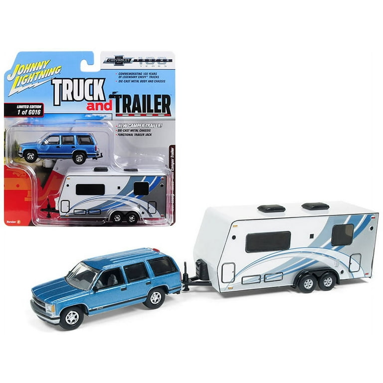 1997 Chevrolet Tahoe Blue w/ Camper Trailer Limited Edition to