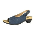 thumbnail image 1 of Chunky Low Heel Sandals Open Toe Elegant Slip-Ons Pumps Buckle Sandals for Women, 1 of 3
