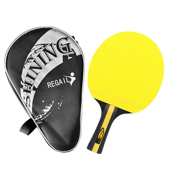 REGAIL Table Tennis Racket Ping Pong Paddle with Carry Bag Suitable for Boys Girls Beginners
