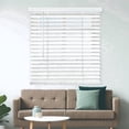 thumbnail image 1 of REGAL estate Cordless 2" Smooth Faux Wood Blinds for Inide Mount, 72"W x 60"H, Smooth White, 1 of 5