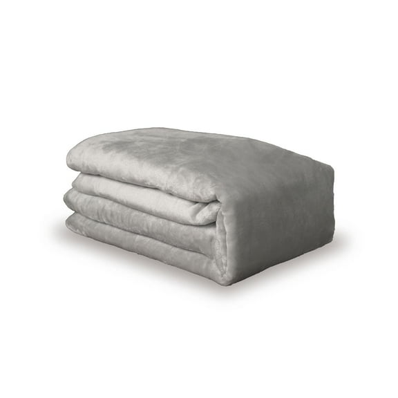 REGAL ESTATE, Super Soft Velvet Plush Twin Size Blanket, 66"x90", Gray