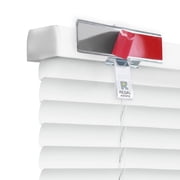 Regal Estate No Drill Cordless 1" Mini Blinds, PeelMount Adhesive Easy Install Light Filtering Window Blinds, 27" W x 48" H, White
