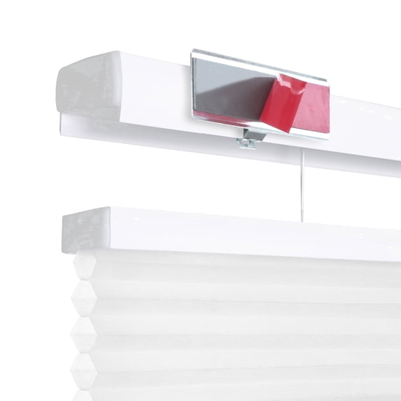 Regal Estate No Tools No Drill Cordless 1" Adhesive Top Down Bottom Up Cellular Shades for Doors, QuickInsta PeelMount Shades, 25"W x 72"H, White