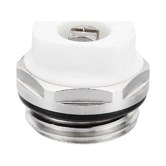 REGALWOVEN 1/2" BSP Male Thread Radiator Air Vent Plug Valve, Nickel Plated Brass