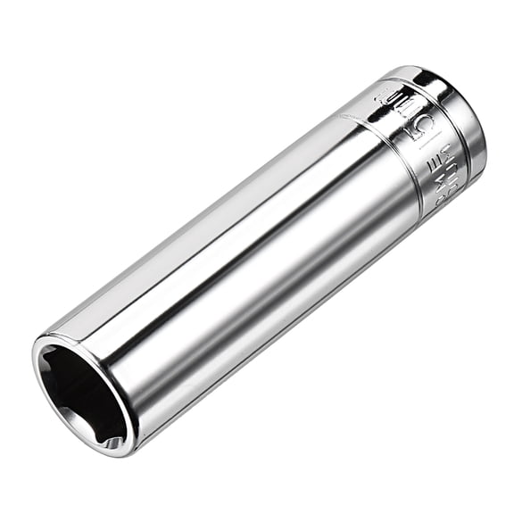 REGALWOVEN 1/2-inch Drive 15mm 6-Point Deep Socket, Cr-V Steel