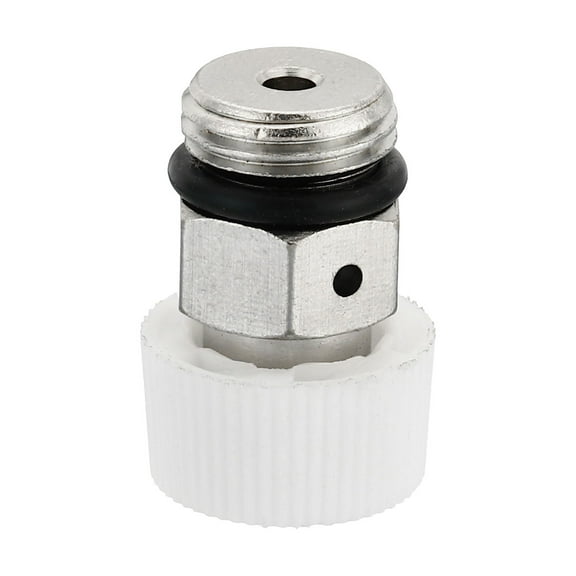 REGALWOVEN 1/4" BSP Male Thread Manual Radiator Air Vent Valve, Nickel Plated Brass Plug Valve
