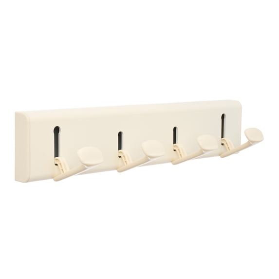 REGALWOVEN 1 Pack Coat Rack Wall Mount, Aluminum Alloy Coat Hook, Hat Rack, Wall Hooks for Entryway, Bathroom, Bedroom Milk White 11.2*2.2in